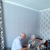 Поздравление тружеников тыла и вдов ВОВ с "75 летием Победы ВОВ"